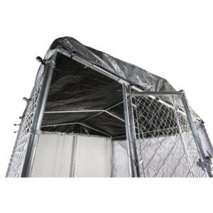 Alphapet® 3m x 3m Heavy Duty Steel Chain Link Run/Pen Inc Roof - Image 6