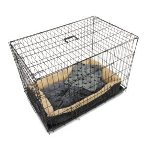 Alphapet® Medium (30") Heavy Duty Pet Dog Cage Inc Fitted Fleece Bed And Blanket - Image 4
