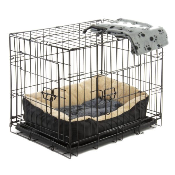 Dog Cage with Bed & Blanket Small Dog Cage with Bed & Blanket Small