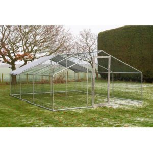 Alphapet® 4M Series 4m x 6m (32mm) Heavy Duty Walk In Galvanised Steel Chicken Run Coop - Image 6