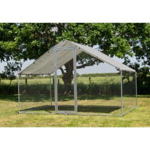 Alphapet® 3m x 2m (25mm) Walk In Galvanised Steel Chicken Run Coop
