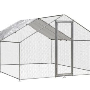 Alphapet® 3m x 4m (25mm) Walk In Galvanised Steel Chicken Run Coop - Image 6