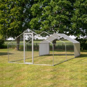Alphapet® 3m x 6m (32mm) Heavy Duty Walk In Galvanised Steel Chicken Run Coop - Image 4