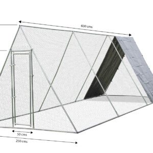 Alphapet® 2.5m X 6m Prism Walk-in Chicken Run Enclosure Coop - Image 5