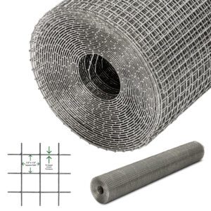19 Gauge - 10m (100cm Wide) - 1/2" x 1/2" Hole Galvanised Welded Wire Mesh 19G